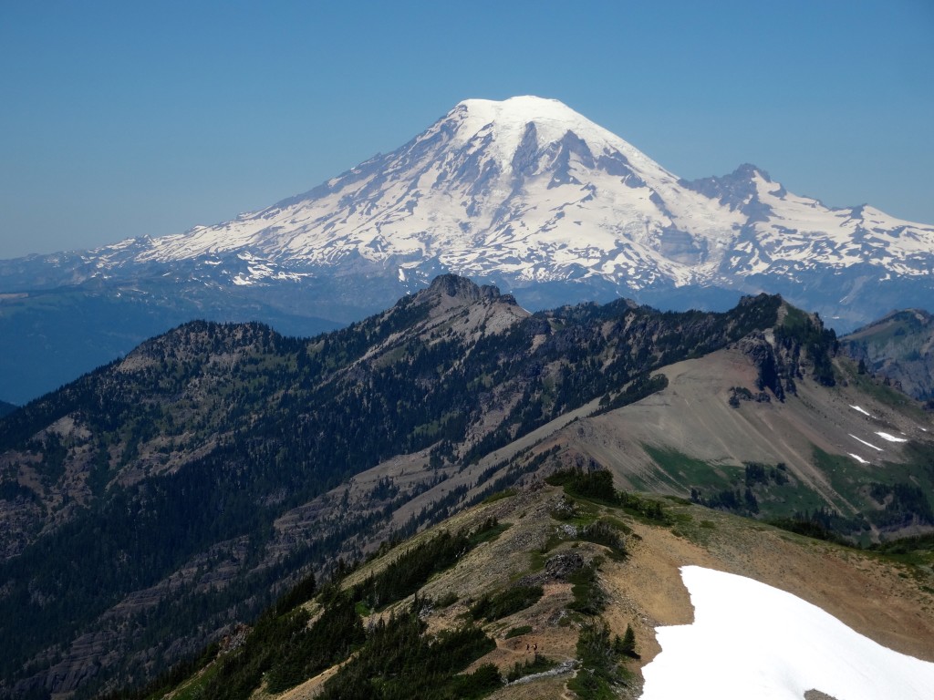 Rainier is so close, it feels like you can walk there too!